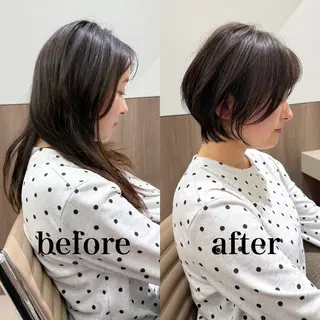 ショート SALOWIN表参道ANNEX店所属・1日数名限定/似合わ ショート+艶カラー✨のヘアスタイル