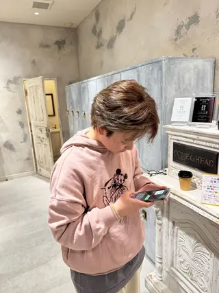 ショート カラー なかやま れいかのヘアスタイル