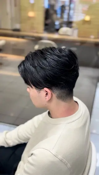 ショート パーマ メンズ 🔮メンズ縮毛矯正 毛流れパーマ💎竹永のヘアスタイル
