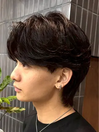 パーマ メンズ 中川 稜のヘアスタイル