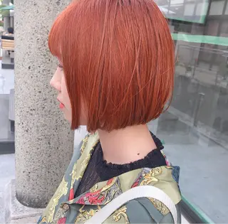 ショート カラー ヘアアレンジ 透明感カラー× レイヤーカット✨高梨のヘアスタイル