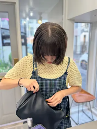 ミディアム カラー 艶カラー 🤍🫧/makoのヘアスタイル