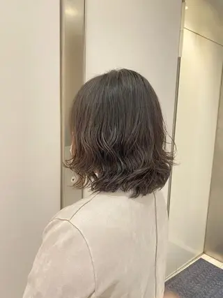 ミディアム パーマ ❤️パーマ美容師✂︎ 井口美緒のヘアスタイル