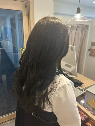 ロング オリーブ/ ナカミネアキナのヘアスタイル