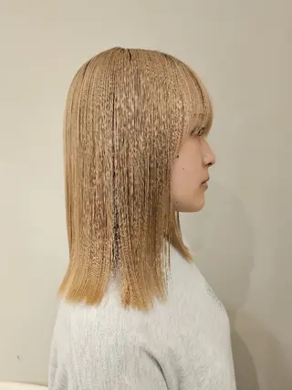 ミディアム 社内カット講師・店長 菅原賢一のヘアスタイル