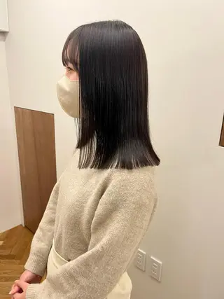 ミディアム 西山 紗耶香🪽 透明感カラー/ボブのヘアスタイル