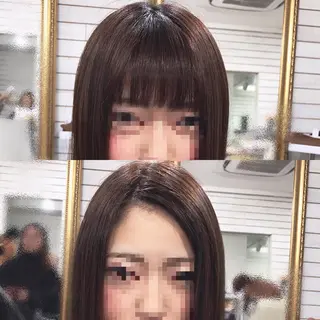 ミディアム カラー ヘアアレンジ 🦋美髪／エクステ 🦋アベイクミのヘアスタイル