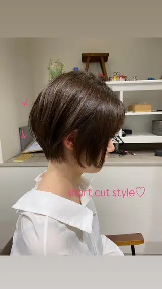 ショート カラー ヘアアレンジ sato ayaneのヘアスタイル
