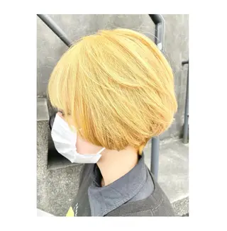 ショート カラー GARU-ガル-所属・TSUNO🦖 派手髪/オタク美容師のヘアスタイル