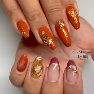 ネイル Lelis Marron所属・岸 侑李のネイルデザイン