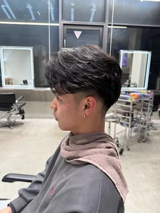 ショート パーマ メンズ fifth天神大名メンズサロン(フィフス)所属・fifth天神パーマ 特化/大田宗一朗のヘアスタイル