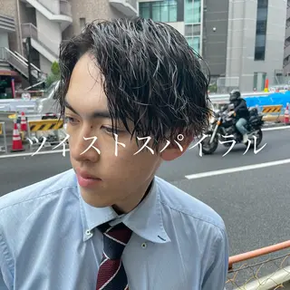 ミディアム パーマ 💈メンズパーマ💈 ナカザワ リョウのヘアスタイル