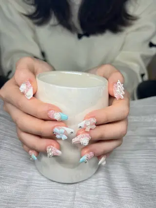 ネイル Lee Nails チップ長さだし専門店のネイルデザイン