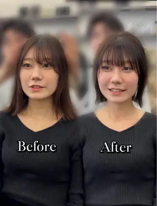 ショート カラー ⭐️似合わせボブ ⭐️かえでのヘアスタイル