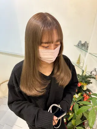 ロング 透けるbrown カラー🎗♡yukaのヘアスタイル