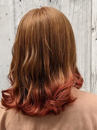 カラー ロング 髪質改善＆白髪ぼかし カラー♡店長みやけ♡のヘアスタイル