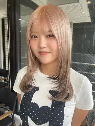 ミディアム 山浦司颯‪/ カラー/レイヤーのヘアスタイル