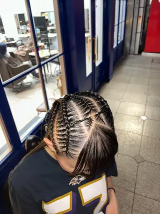 ミディアム ヘアアレンジ ブラックヘア🧜‍♂ 😈itsuki👿のヘアスタイル