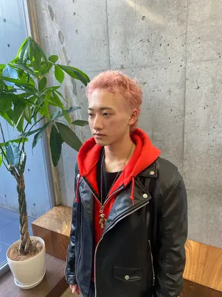 カラー メンズ ✨️艶ハイトーン特化 ✨️佐藤望のヘアスタイル