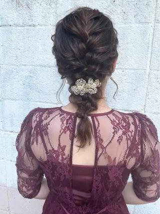 ミディアム ヘアアレンジ ヘアアレンジ にいた　かづしげのヘアスタイル