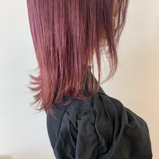 セミロング カラー 暖色専門美容師🎀 お客様満足度◎のヘアスタイル