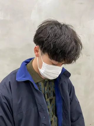 ショート パーマ メンズ yiye 青山所属・無料カットモデル募集 🌱ひょうがのヘアスタイル