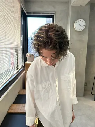 ショート カラー メンズ taoka ayaのヘアスタイル