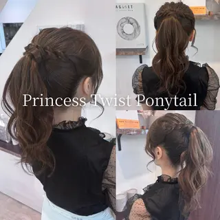 ロング ふんわり透け感カラー ☁🫧コッシーのヘアスタイル