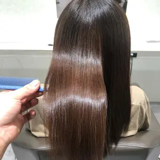 ロング ムトウセイマ/艶髪 /艶ケアWブリーチのヘアスタイル