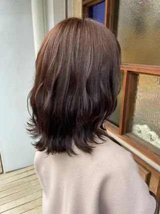 ミディアム ENIEN MAKE'S 立川所属・綾/ベージュカラー /パーマ🩰のヘアスタイル