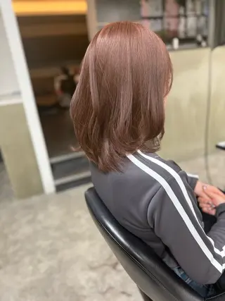 セミロング カラー 札幌クロスパーマ /🎀柴田ひな🎀のヘアスタイル