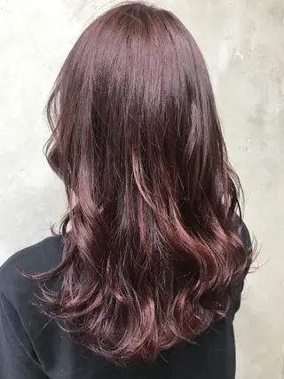 セミロング カラー パーマ 🌈髪質改善💕 縮毛矯正✨青木まで✨のヘアスタイル