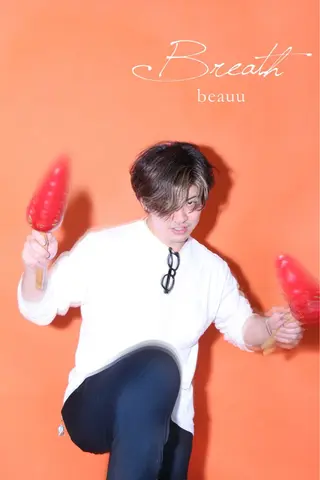 ショート ヘアアレンジ メンズ Breath beauu Kobe 神戸 三宮【ブレス ボー コウベ】所属・二ツ石 舞幸のヘアスタイル