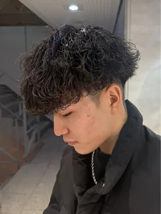 ショート パーマ メンズ 【メンズサロン】 BLUCK 横浜のヘアスタイル