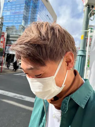 ショート カラー 💖デザインカラー/ タダ ハナカ💖のヘアスタイル