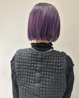 ミディアム カラー ヘアアレンジ オリーブ透明感カラー 表参道/MIKUのヘアスタイル