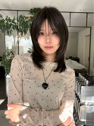 ロング 本田 聖のヘアスタイル