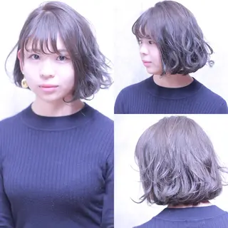 ミディアム cachecache所属・及川 光のヘアスタイル