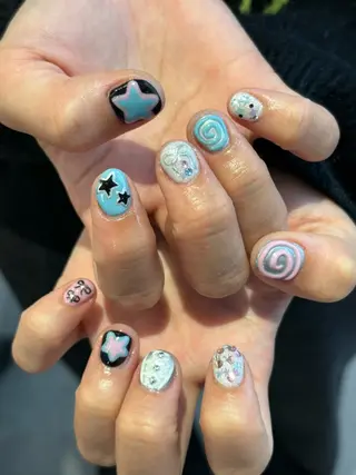 ネイル ガーリーネイル hiroka🩰🎀のネイルデザイン