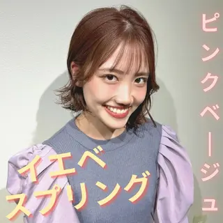 ミディアム シェアハピ 隼人のヘアスタイル