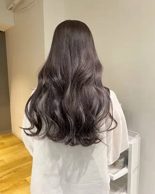 ロング カラー か ののヘアスタイル