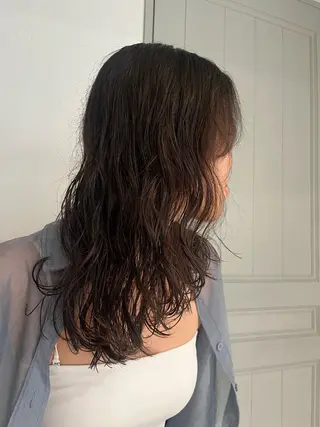 ミディアム スタジオノル パーマ🌀あやなのヘアスタイル