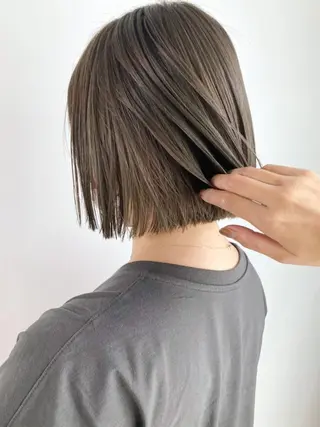 ミディアム カラー パーマ ヘアアレンジ ITbyALBUM 藤沢店のヘアスタイル