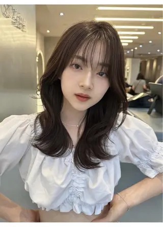 ミディアム 韓国レイヤー髪質改善 💫Tomoya💫のヘアスタイル