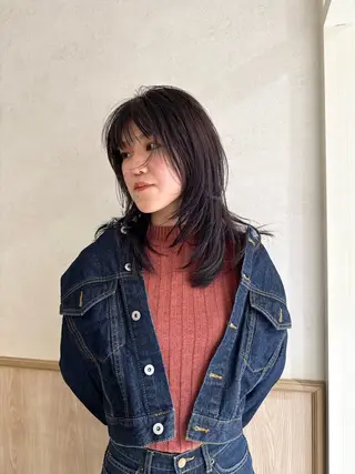 ロング 🧶透明感カラー/ Yuzu/ベージュのヘアスタイル