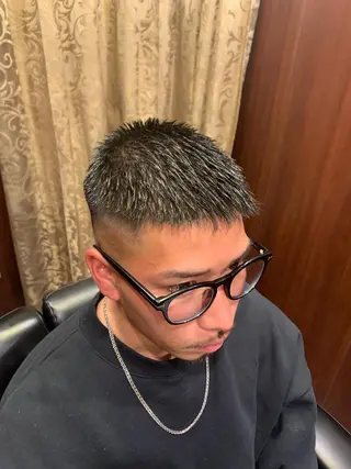 ショート メンズ ヒロ銀座 バーバーショップ神楽坂所属・ひらお あおとのヘアスタイル
