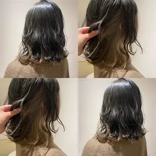 ミディアム カラー レイヤー×髪質改善 マネージャー安藤光司のヘアスタイル