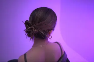 セミロング ヘアアレンジ 佐野 えり奈のヘアスタイル