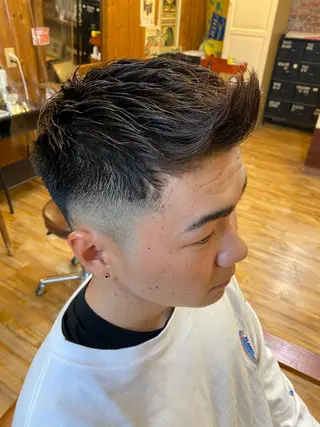 メンズ ちばた/レイヤー 似合わせ/大阪中津のヘアスタイル