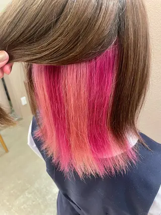 ミディアム カラー ピノシーループユナイテッド所属・暖色/ブリーチ/メン ズパーマ/ﾐﾜﾁｶｺのヘアスタイル